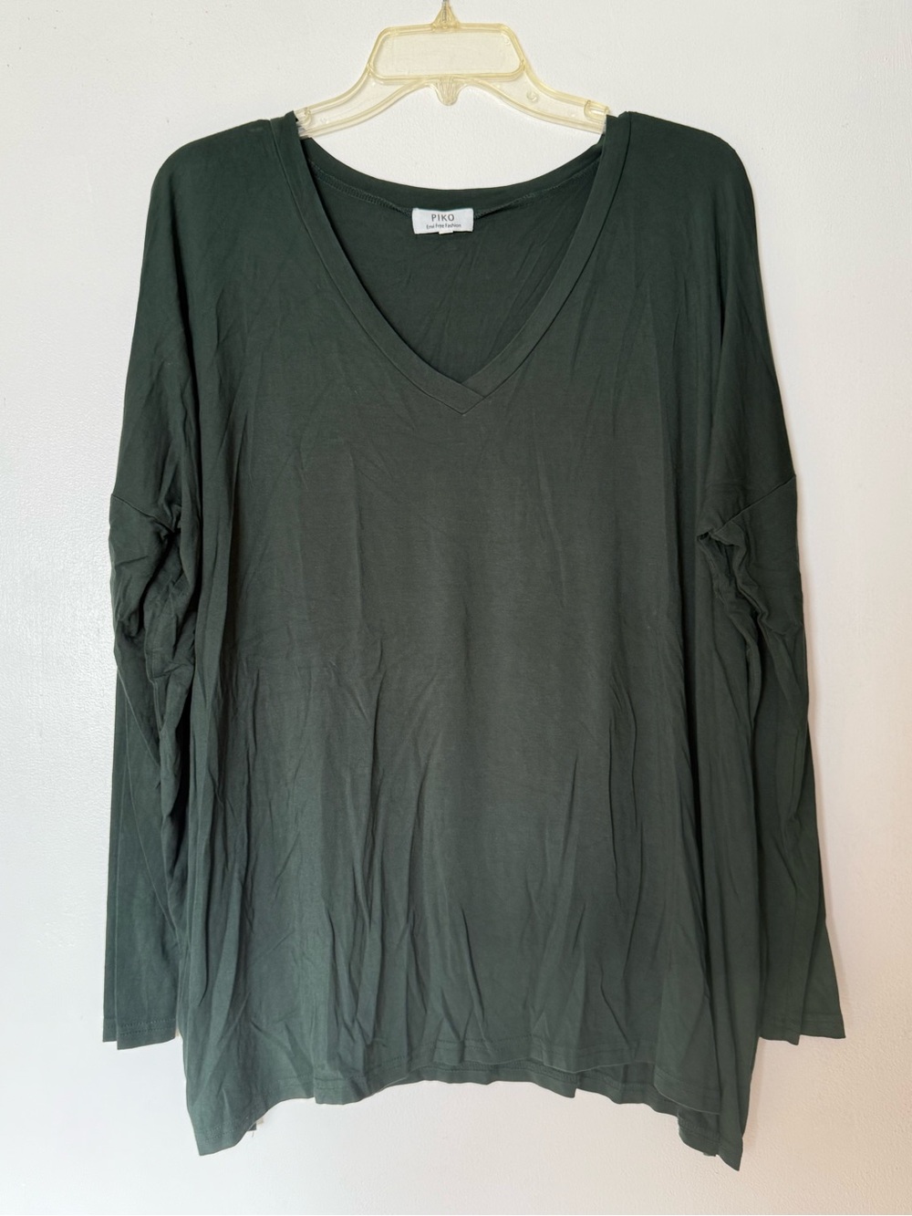 Piko Forest Green Bamboo Blend Top